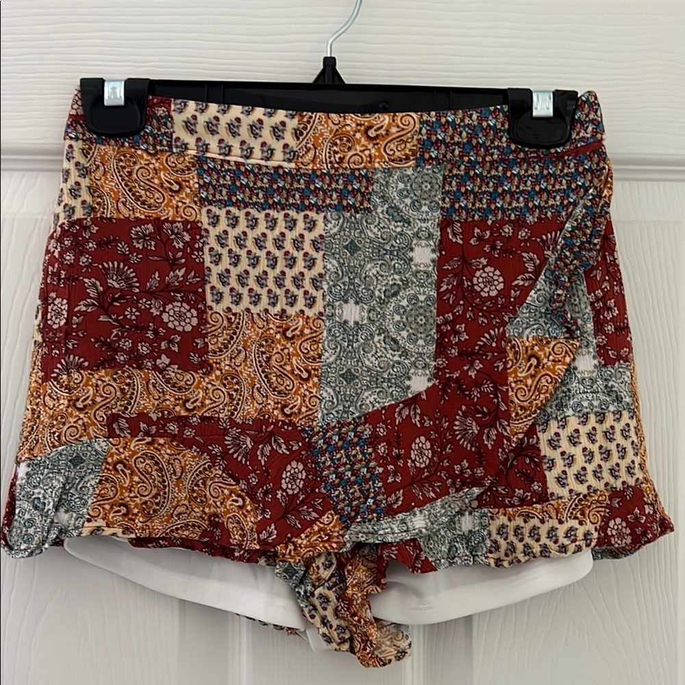 Altar'd State Red and Brown Skorts